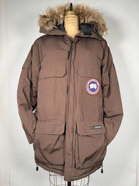 Vintage Canada Goose Brown Fur Expedition Parka